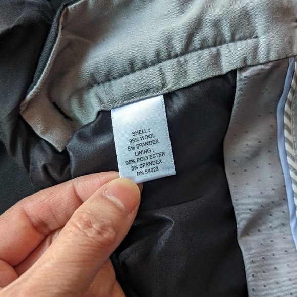 Black Wool Pants Banana Republic Mid Rise Lined 0 Petite - Picture 10 of 10